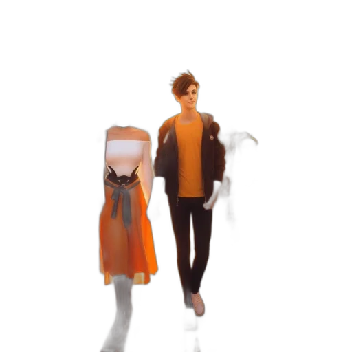 robot, dress, jacket, concept art transparent PNG cut-out
