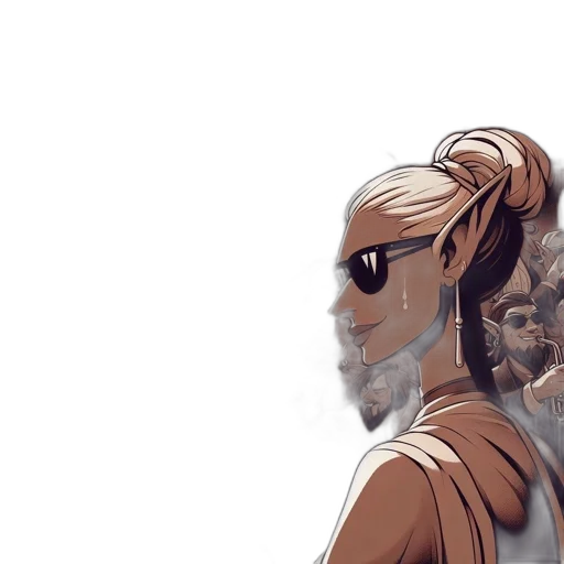 comic book art, concept art, cartoon, 3d render transparent PNG cut-out