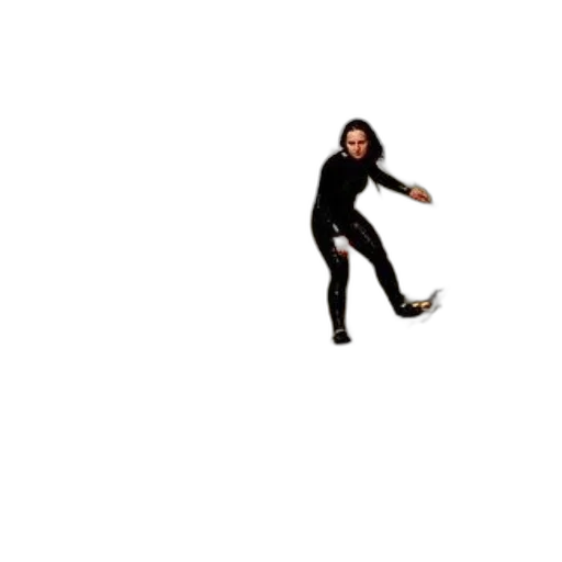 hair, pixel art, surfer, black transparent PNG cut-out
