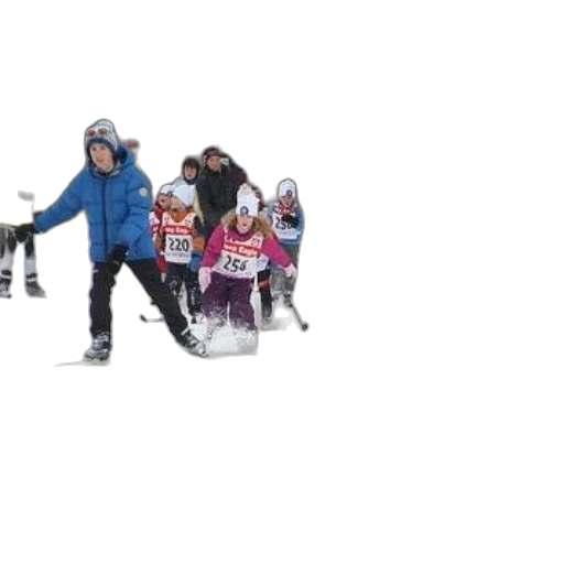 jacket, snow, group, people transparent PNG cut-out