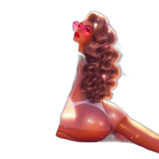 hair, crown, 3d render, concept art transparent PNG cut-out