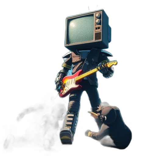 robot, weapon, pixel art, concept art transparent PNG cut-out