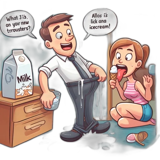 furniture, cartoon, comical, scene transparent PNG cut-out