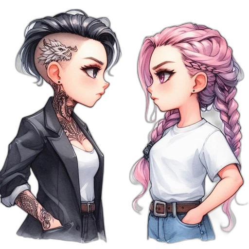 concept art, pixel art, cartoon, anime transparent PNG cut-out