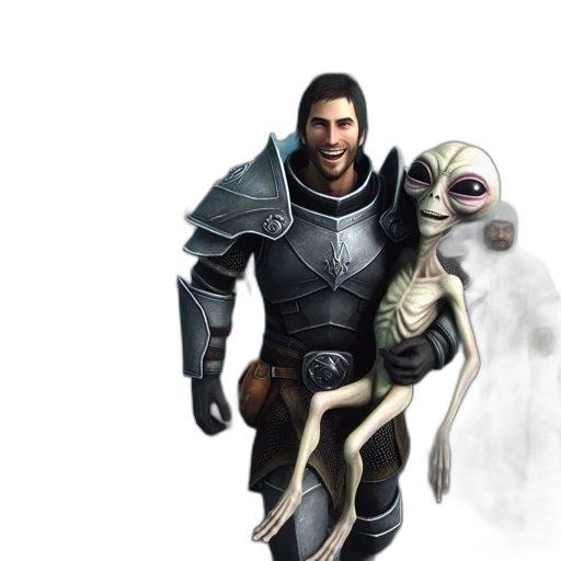 creature, concept art, fantasy art, 3d render transparent PNG cut-out