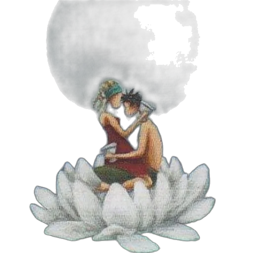 flower, dragon, staff, mask transparent PNG cut-out