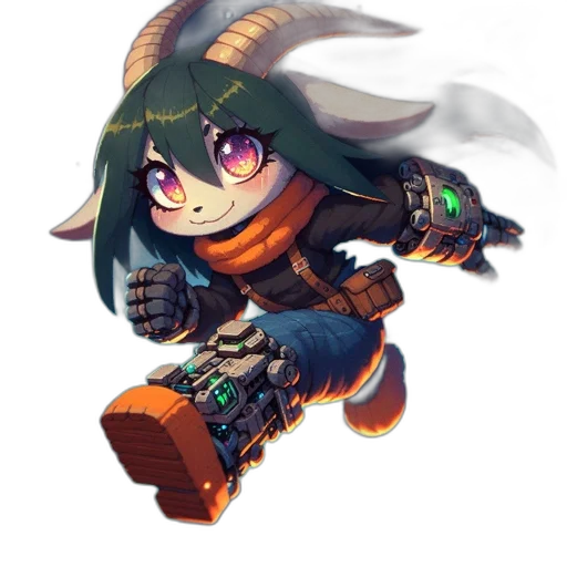 weapon, dragon, staff, robot transparent PNG cut-out