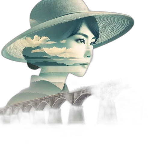 hat, face, staff, concept art transparent PNG cut-out
