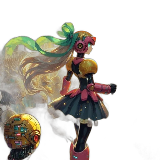 mask, robot, weapon, staff transparent PNG cut-out