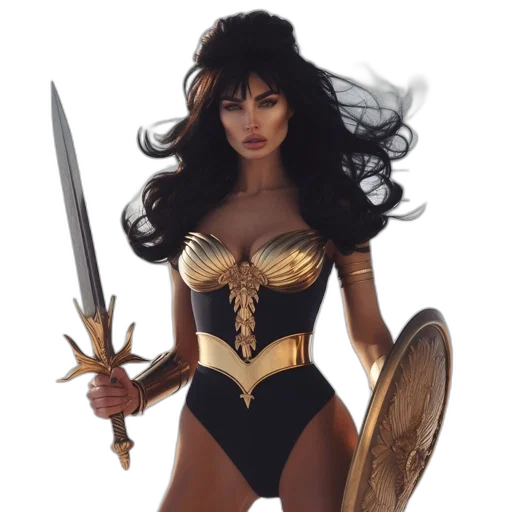fantasy art, comic book art, concept art, 3d render transparent PNG cut-out
