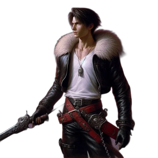jacket, sword, weapon, concept art transparent PNG cut-out