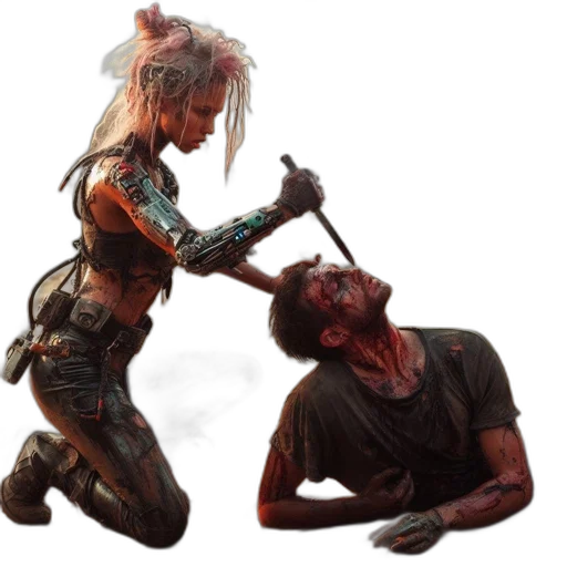 staff, weapon, concept art, cyberpunk transparent PNG cut-out