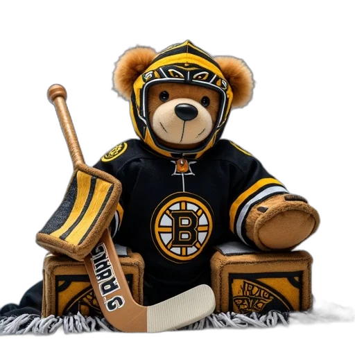 plush, teddy, bear, wearing transparent PNG cut-out