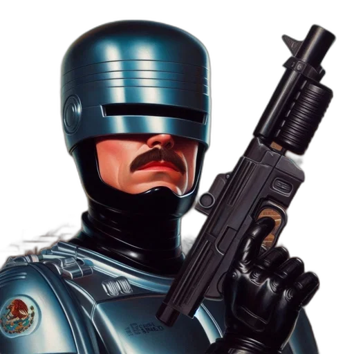 robot, weapon, concept art, comic book art transparent PNG cut-out