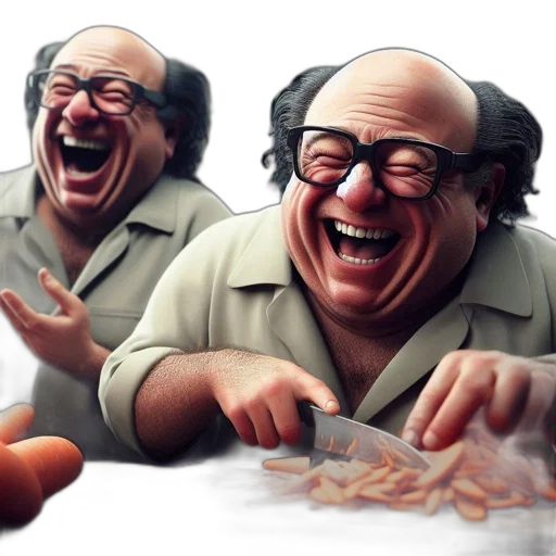 food, face, photorealistic, 3d render transparent PNG cut-out