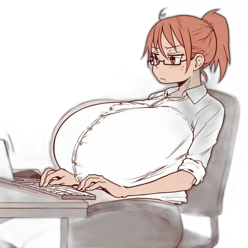 staff, concept art, anime, cartoon transparent PNG cut-out