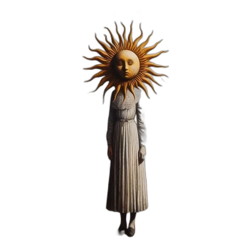 dress, staff, mask, hat transparent PNG cut-out