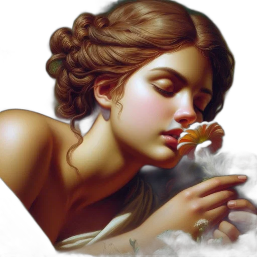 jewelry, face, photorealistic, fantasy art transparent PNG cut-out