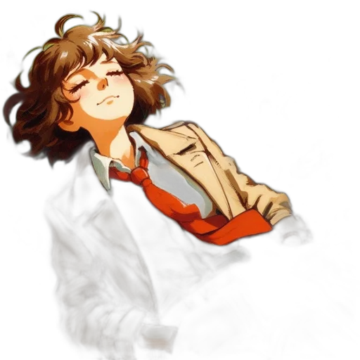 jacket, staff, pixel art, concept art transparent PNG cut-out