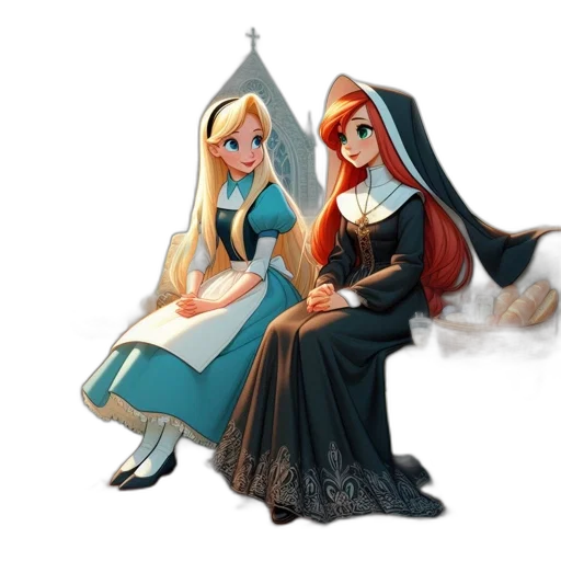 dress, staff, concept art, fantasy art transparent PNG cut-out