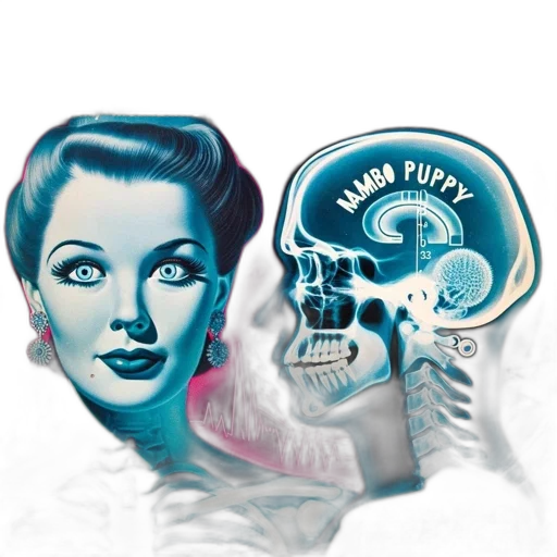 face, mask, crown, vaporwave transparent PNG cut-out