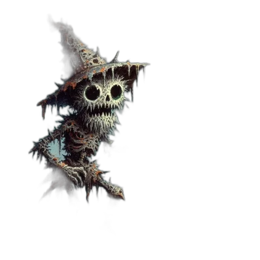 creature, staff, mask, face transparent PNG cut-out