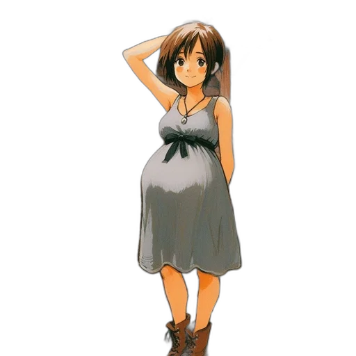 dress, robot, pixel art, concept art transparent PNG cut-out