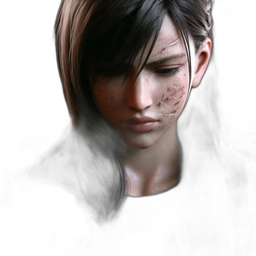 face, mask, creature, hair transparent PNG cut-out