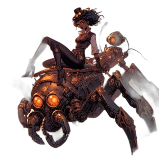 robot, weapon, creature, dragon transparent PNG cut-out