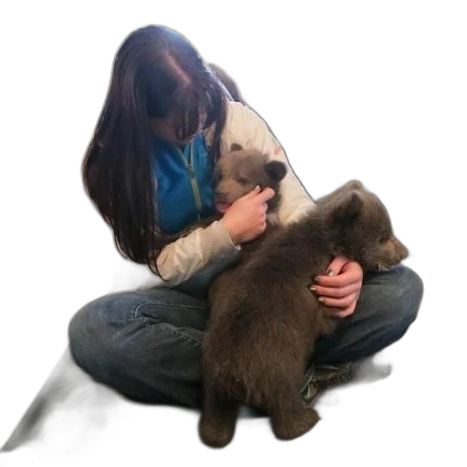 animal, creature, staff, woman transparent PNG cut-out
