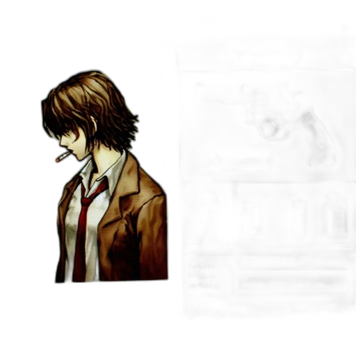 face, jacket, mask, staff transparent PNG cut-out