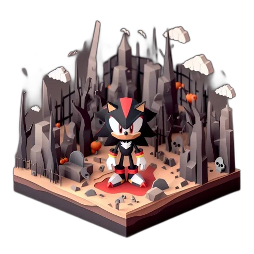 pixel art, concept art, 3d render, fantasy art transparent PNG cut-out