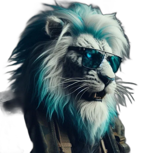 animal, jacket, fantasy art, photorealistic transparent PNG cut-out