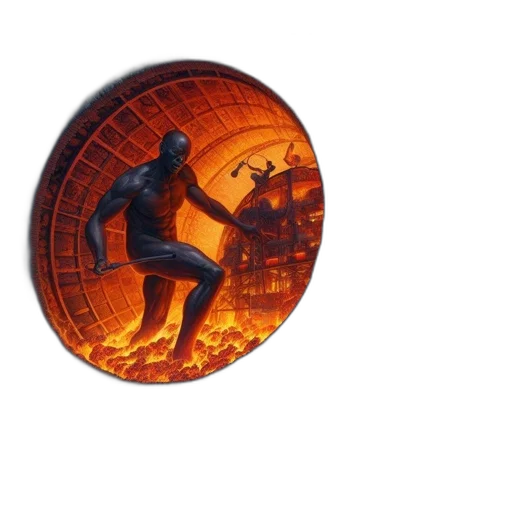 concept art, 3d render, fantasy art, fire transparent PNG cut-out