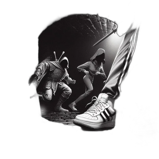 mask, shoes, jacket, crown transparent PNG cut-out