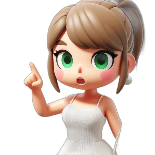 dress, staff, face, weapon transparent PNG cut-out