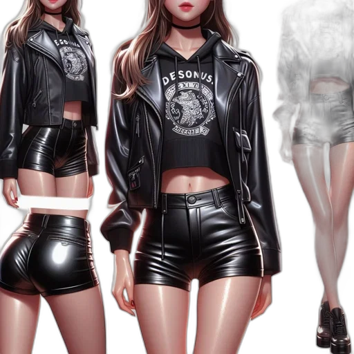 jacket, concept art, photorealistic, 3d render transparent PNG cut-out