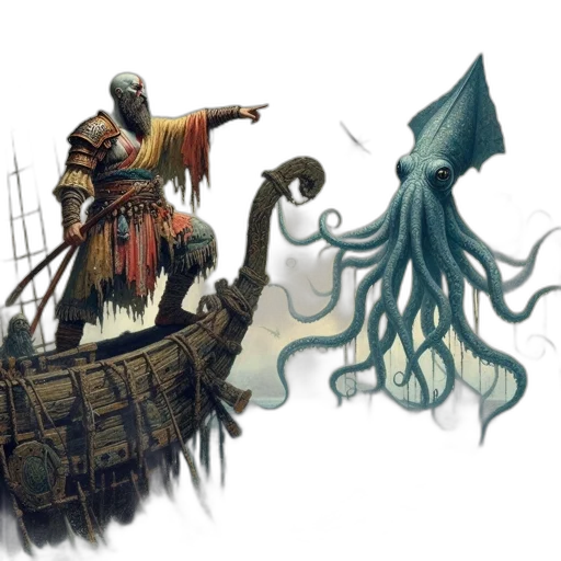 creature, concept art, fantasy art, underwater transparent PNG cut-out