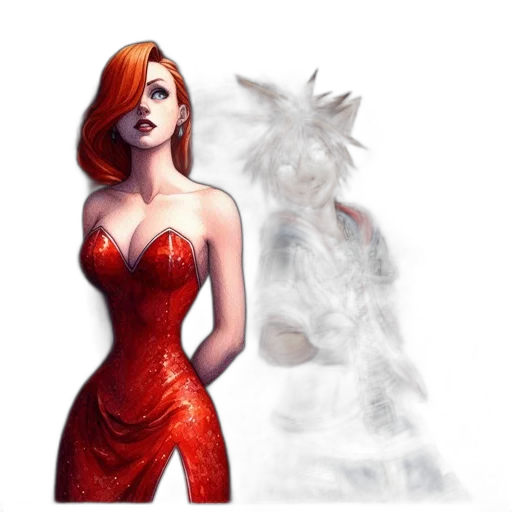 dress, concept art, fantasy art, comic book art transparent PNG cut-out