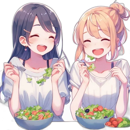 food, anime, pixel art, vaporwave transparent PNG cut-out
