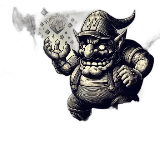 staff, fantasy art, concept art, comic book art transparent PNG cut-out