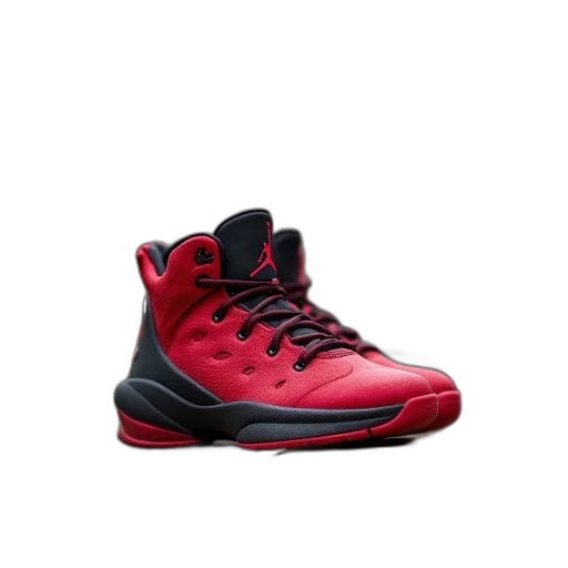 shoes, 3d render, red, jordan transparent PNG cut-out
