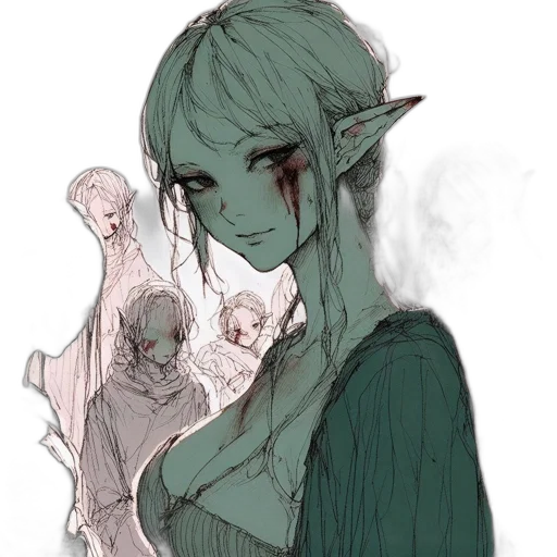 creature, staff, mask, face transparent PNG cut-out
