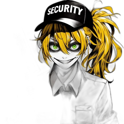 staff, hat, mask, anime transparent PNG cut-out