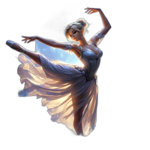 dress, concept art, photorealistic, fantasy art transparent PNG cut-out