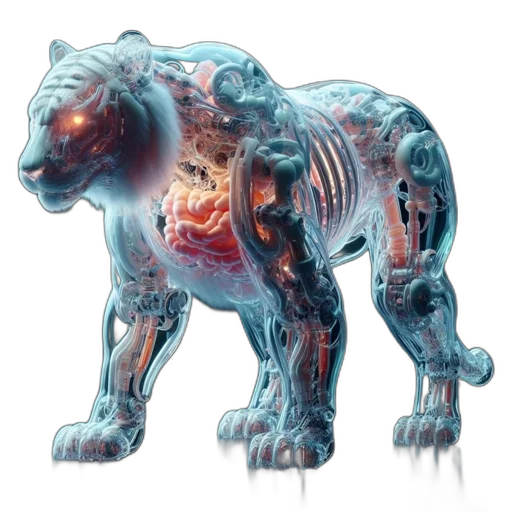 animal, creature, concept art, 3d render transparent PNG cut-out