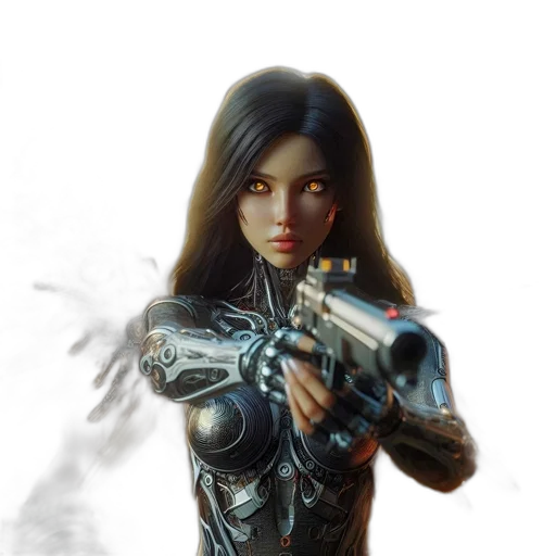 weapon, robot, concept art, fantasy art transparent PNG cut-out