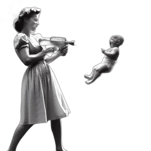 weapon, photorealistic, playful, scene transparent PNG cut-out