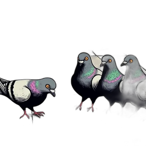 animal, concept art, 3d render, photorealistic transparent PNG cut-out