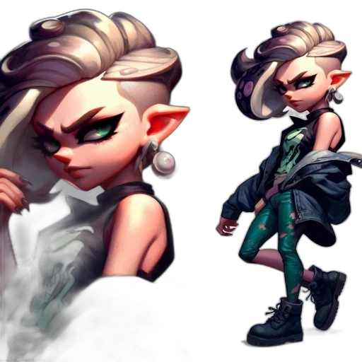 concept art, fantasy art, 3d render, pixel art transparent PNG cut-out